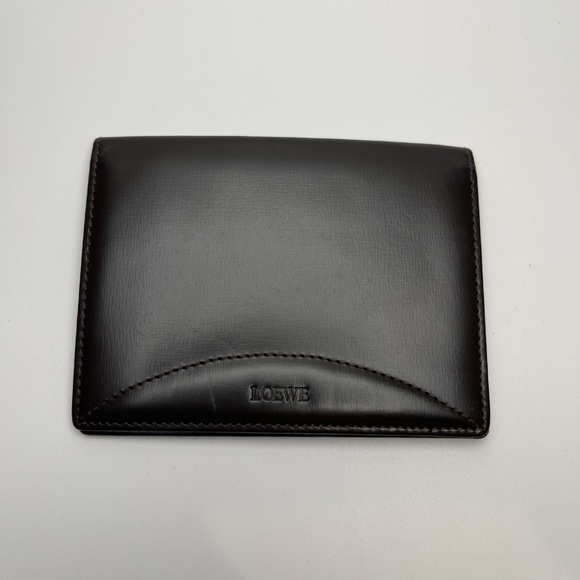 Loewe Leather Card Wallet - Dark Brown - Pre-owned - Picture 4 of 12